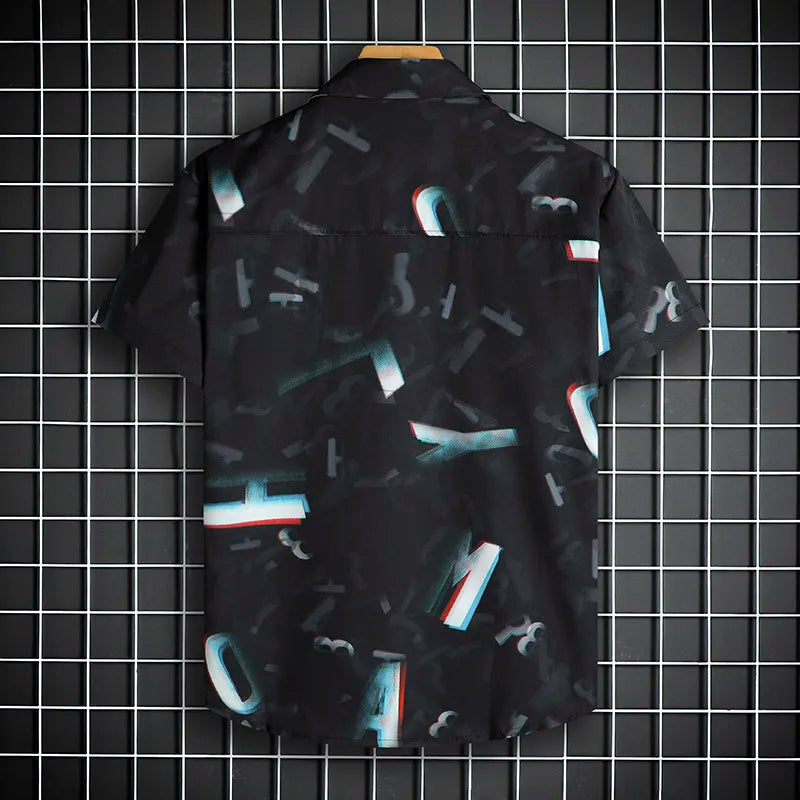Marco | Kurzarmhemd mit Geo Print