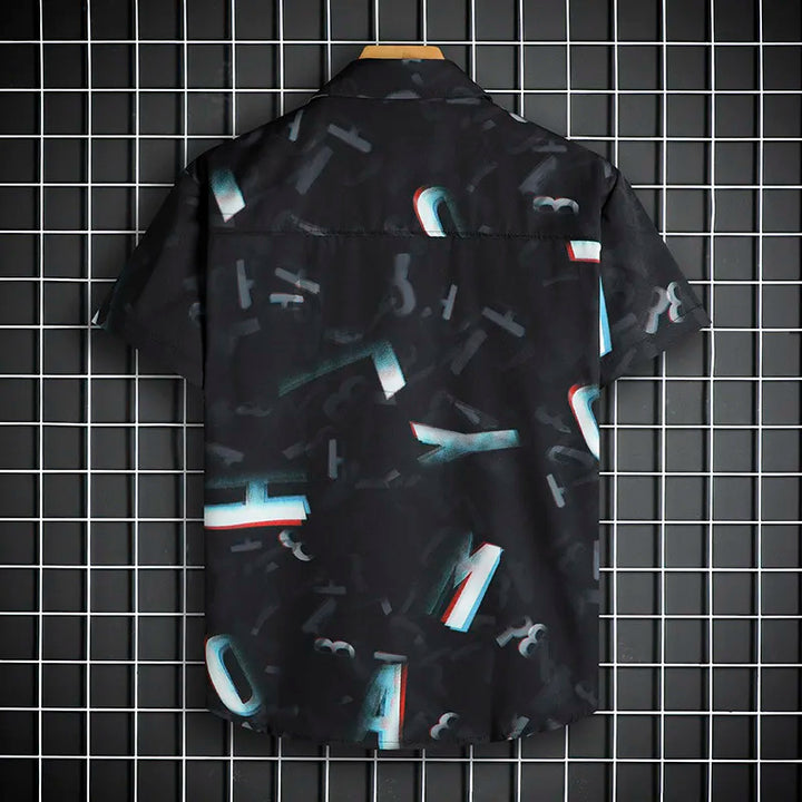 Marco | Kurzarmhemd mit Geo Print