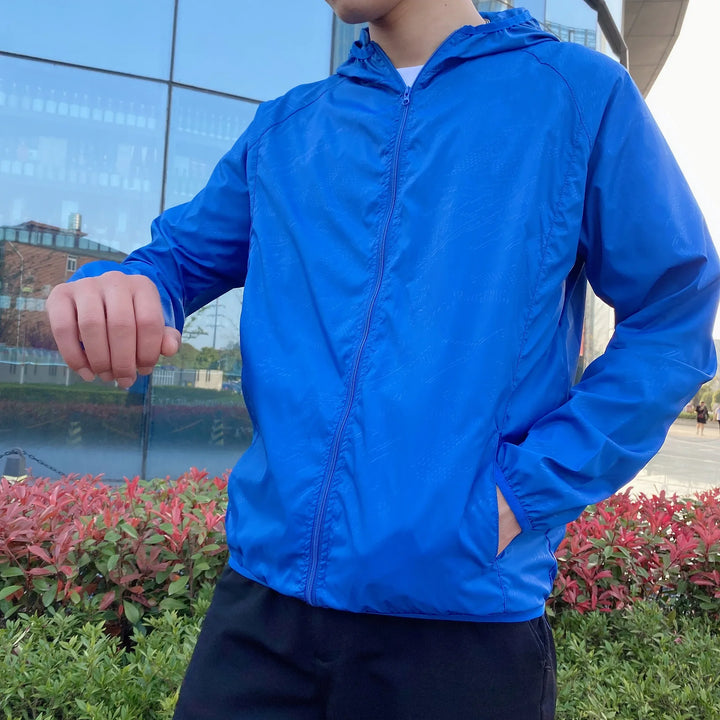 Herren Freizeitjacke | Kapuzenjacke mit Durchgehendem Reissverschluss | Leichte Passform | Aktiver Outdoor Stil