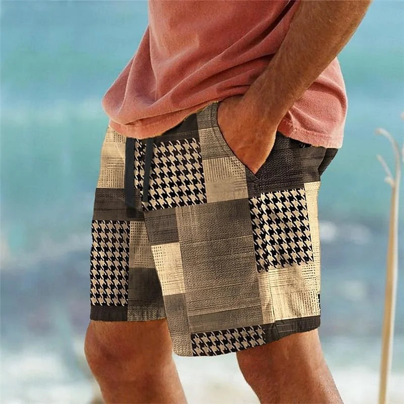 Theo | Beach Shorts mit Geomuster