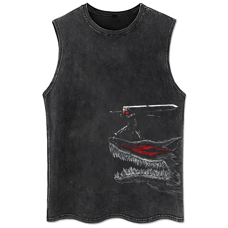 Men's Tank Top with Print | Comfortable Fit Sleeveless Shirt | Graphic Design | Streetwear Casual Look