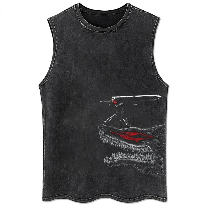 Men's Tank Top with Print | Comfortable Fit Sleeveless Shirt | Graphic Design | Streetwear Casual Look