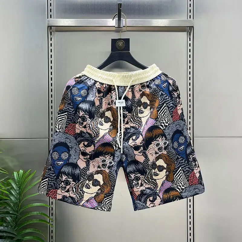 Mika | Beach Shorts mit Teddy Print