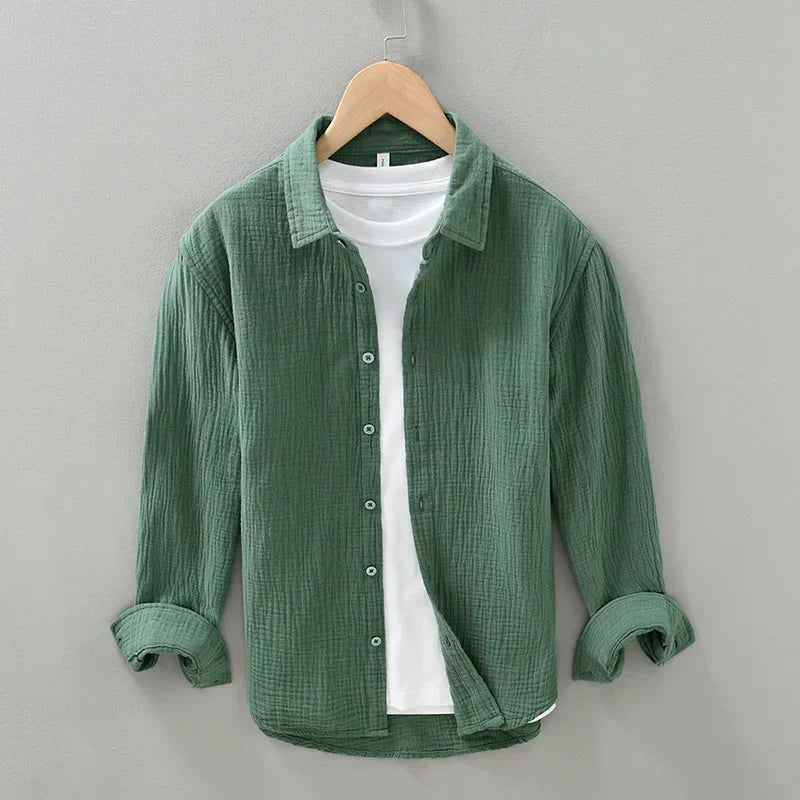 Herren Freizeithemd | Reguläre Passform mit Knopfleiste | Strukturiertes Design | Smart Casual Look