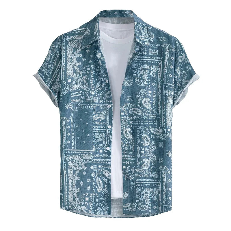 Nico | Hawaii Hemd mit Blumen Print