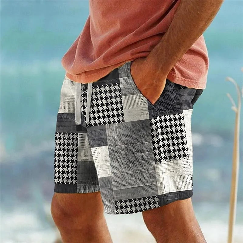 Theo | Beach Shorts mit Geomuster
