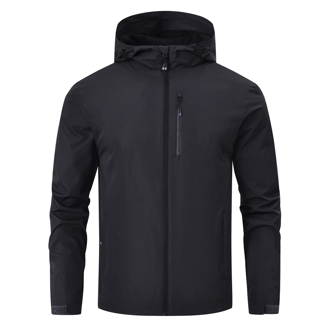 Herren Kapuzenjacke | Bequeme Passform mit Reissverschluss | Hoher Kragen | Outdoor Freizeitlook