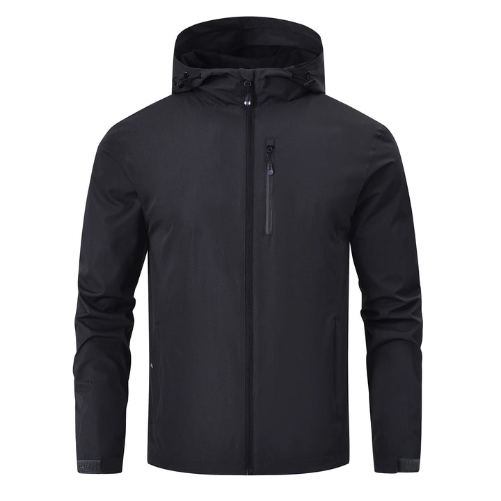 Herren Kapuzenjacke | Bequeme Passform mit Reissverschluss | Hoher Kragen | Outdoor Freizeitlook