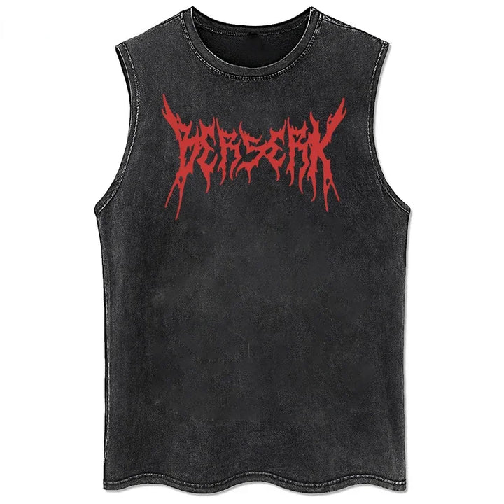 Men's Tank Top with Print | Comfortable Fit Sleeveless Shirt | Graphic Design | Streetwear Casual Look
