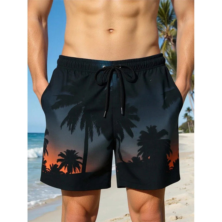 Jannik | Boardshorts mit Hawaii Print