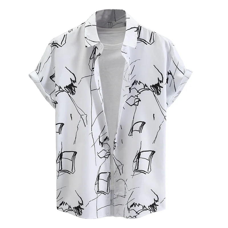 Nico | Hawaii Hemd mit Blumen Print