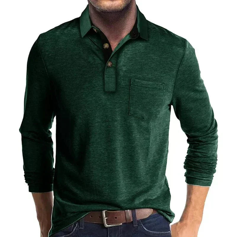 Daniel | Herren Langarm Poloshirt