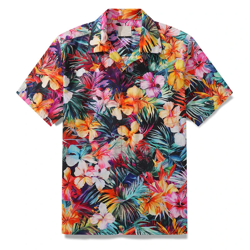 Damian | Hawaii Hemd mit Blumen Print