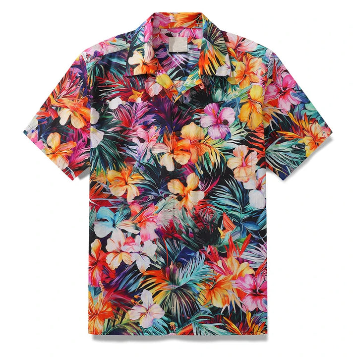 Damian | Hawaii Hemd mit Blumen Print