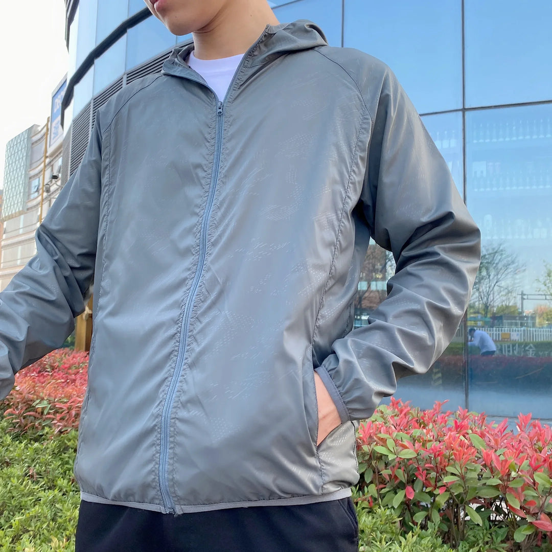 Herren Freizeitjacke | Kapuzenjacke mit Durchgehendem Reissverschluss | Leichte Passform | Aktiver Outdoor Stil