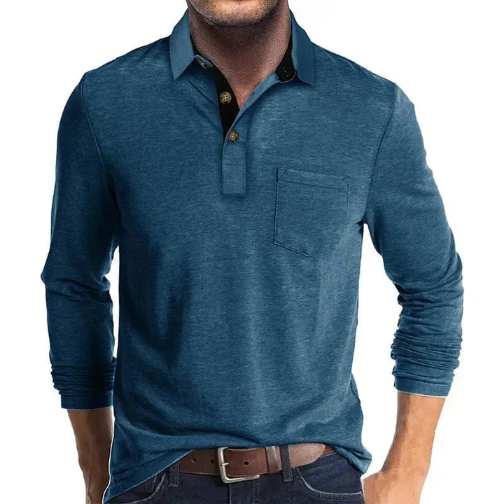 Daniel | Herren Langarm Poloshirt
