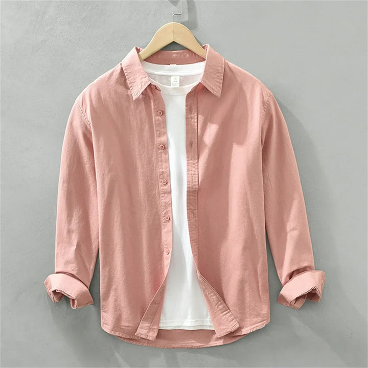 Herren Langarmhemd | Klassisches Button-Up Hemd | Zeitloser Stil für Jeden Tag