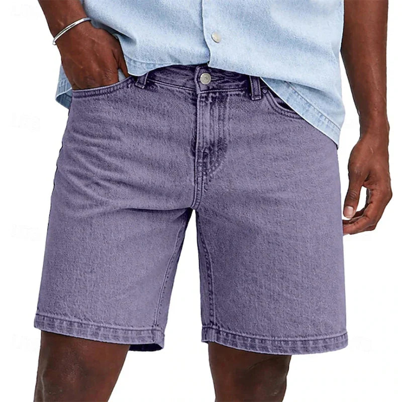 Herren Jeansshorts mit geradem Bein | Reguläre Passform