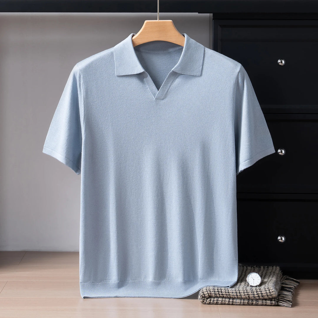 SwissFellas Herren Freizeit-Poloshirt, minimalistisches Design, hoher Tragekomfort
