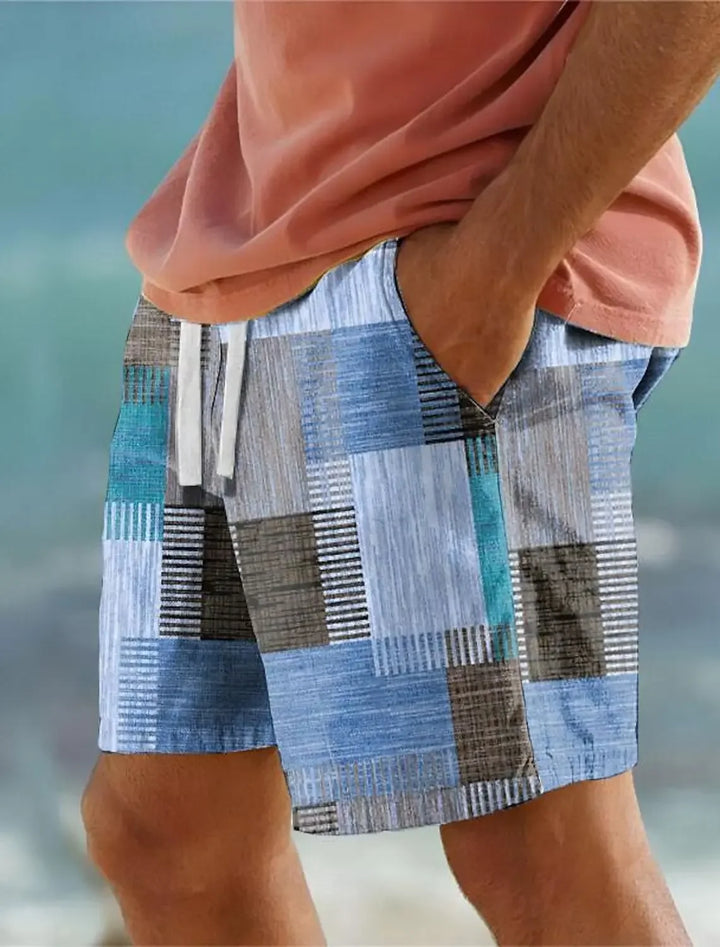 Nolan | Beach Shorts mit Geo Print