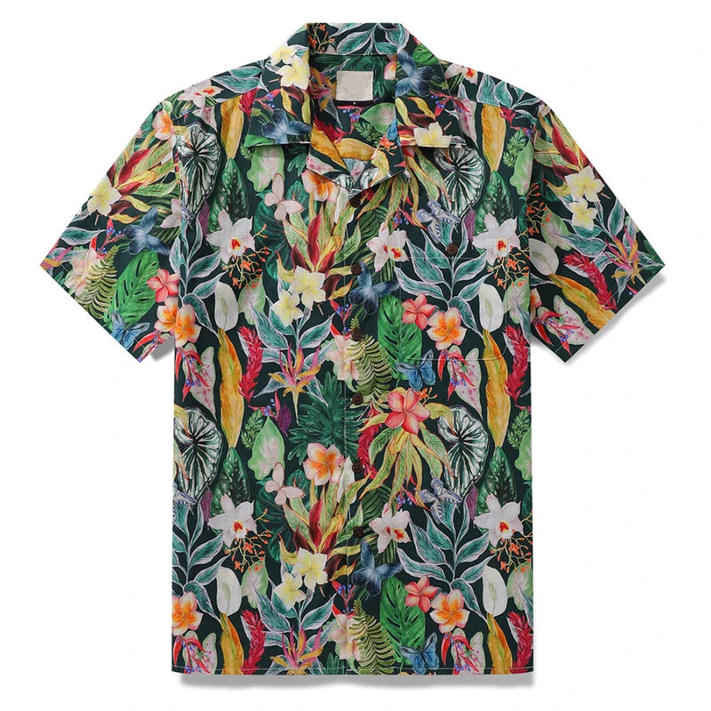 Damian | Hawaii Hemd mit Blumen Print