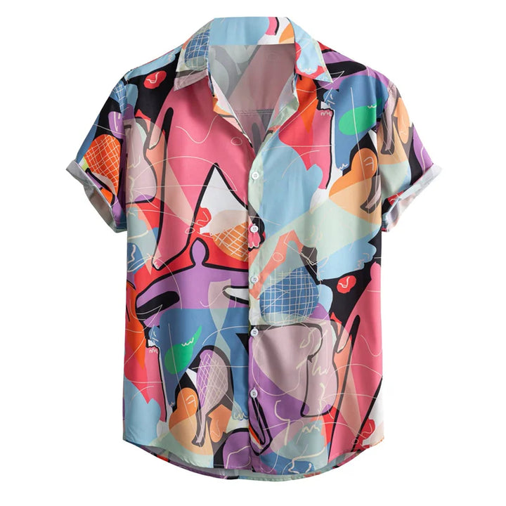 Nico | Hawaii Hemd mit Blumen Print