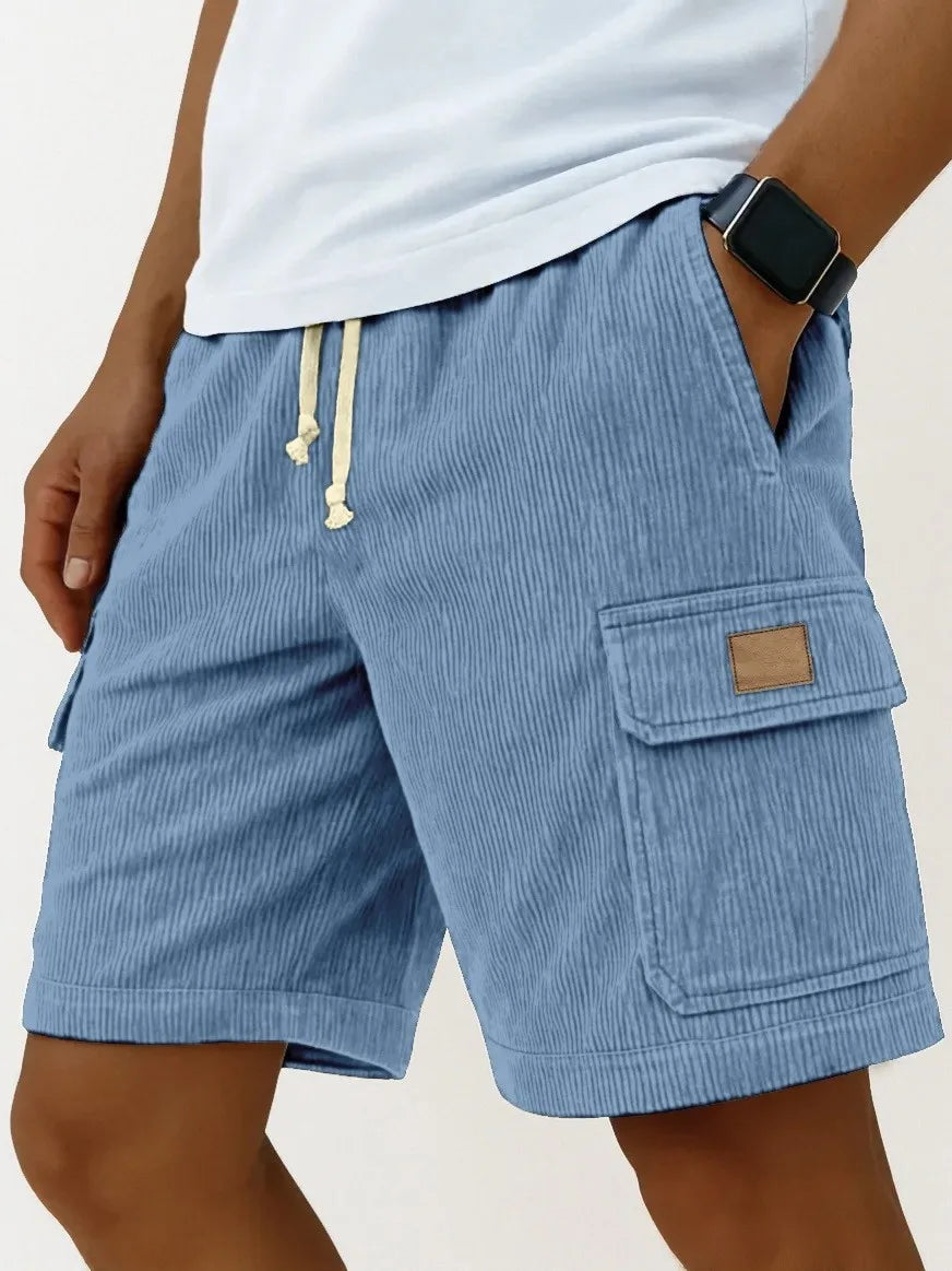 Men's Cargo Shorts | Multi-Pocket Design and Loose Fit | Perfect for Leisure and Outdoor Activities
