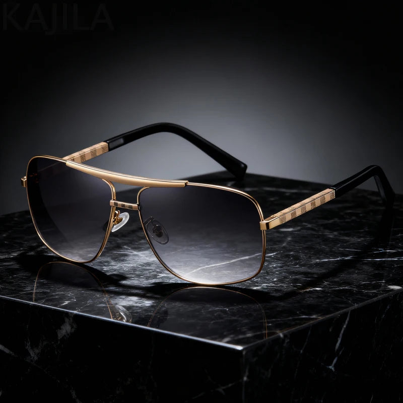 Herren Aviator Sonnenbrille | Klassisches Verlaufsglas-Design | Zeitloser Stil für Jeden Tag