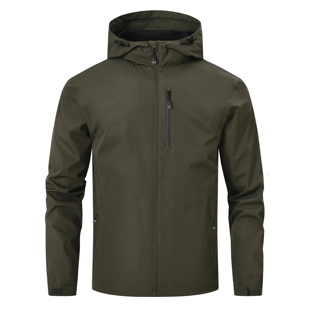 Herren Kapuzenjacke | Bequeme Passform mit Reissverschluss | Hoher Kragen | Outdoor Freizeitlook