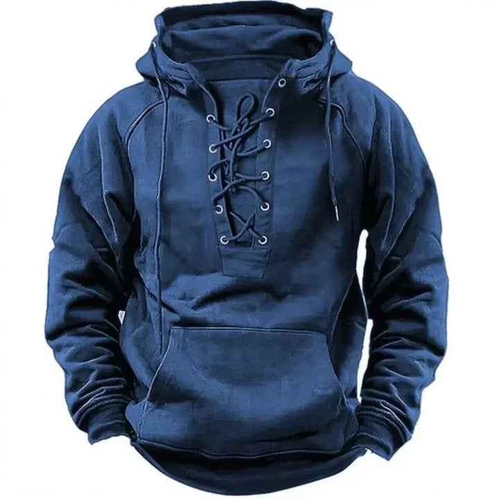 Finn | Herren Kapuzenpullover mit Schnürung und Fronttasche