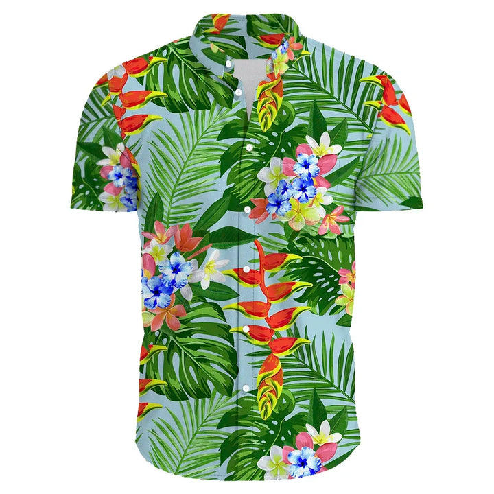 Rafael | Hawaii Hemd mit Sonnenuntergang Print