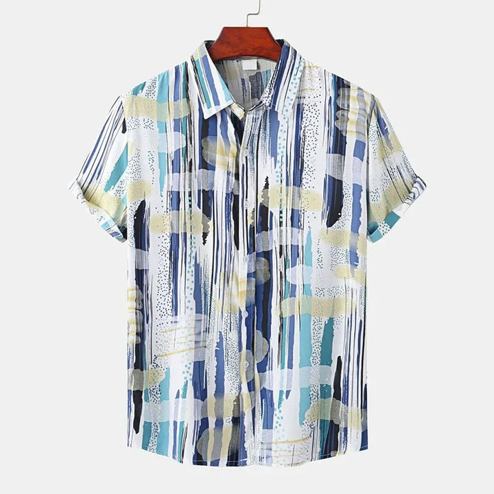Noel | Hawaii Hemd mit Geo Print