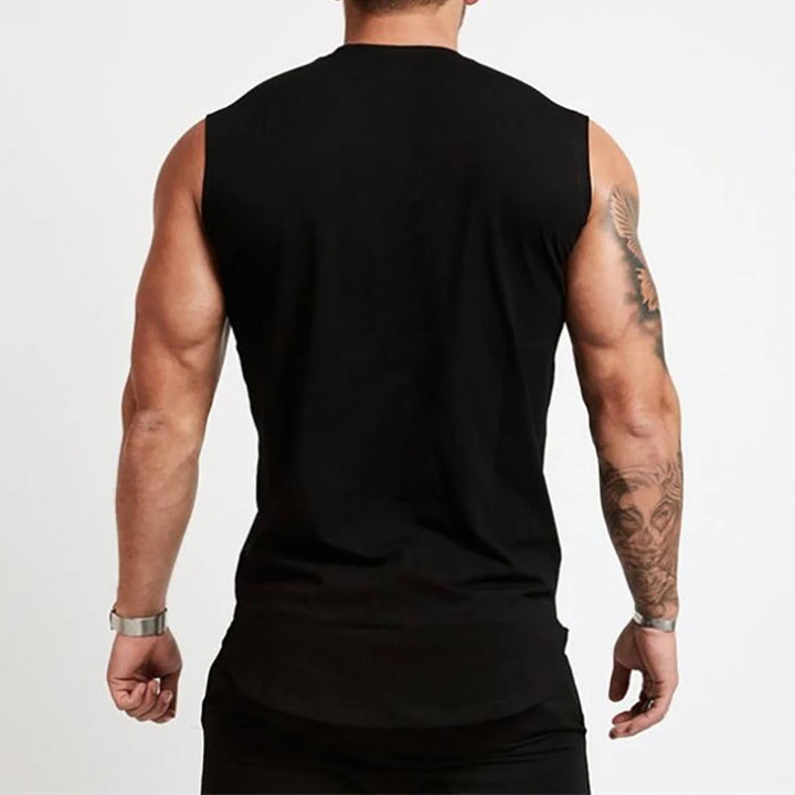 Herren Ärmelloses T-Shirt | Sportliche Passform Tank Top | Rundhals Design | Freizeit und Training