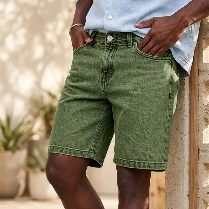 Herren Jeansshorts mit geradem Bein | Reguläre Passform