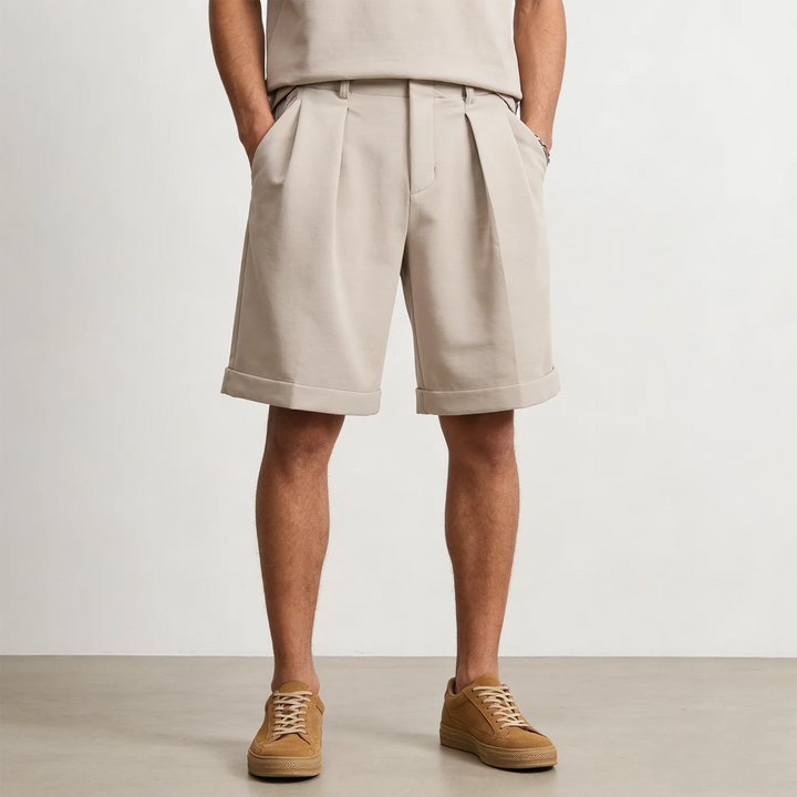 Herren Shorts Old Money – Weites Bein, elastischer Bund, Relaxed Fit