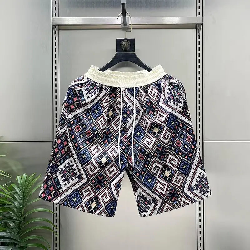 Mika | Beach Shorts mit Teddy Print