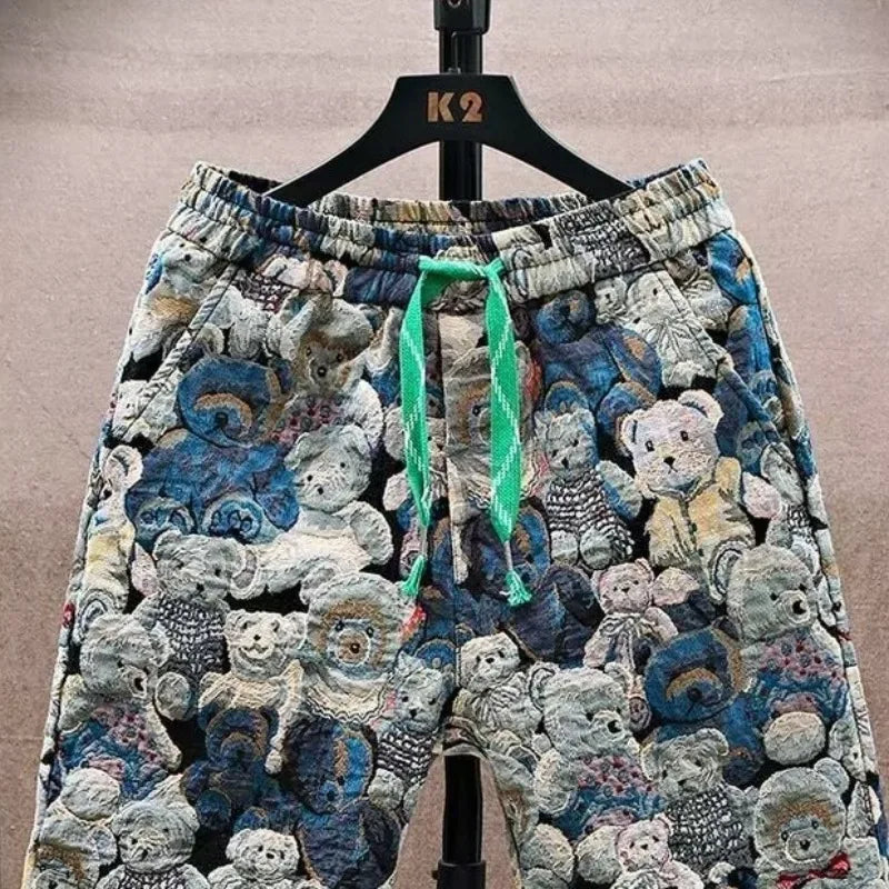Mika | Beach Shorts mit Teddy Print