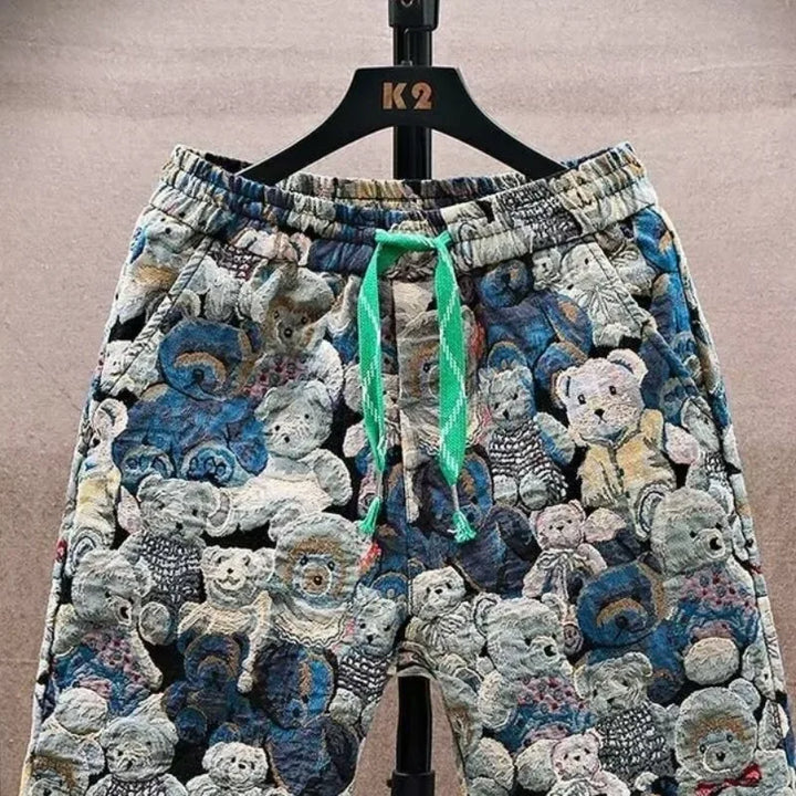 Mika | Beach Shorts mit Teddy Print