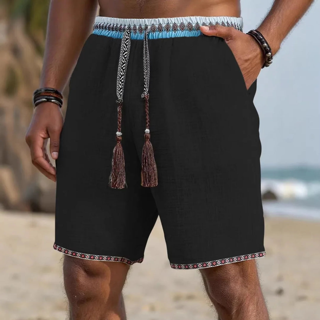 Lian | Beach Shorts mit Ethno Details