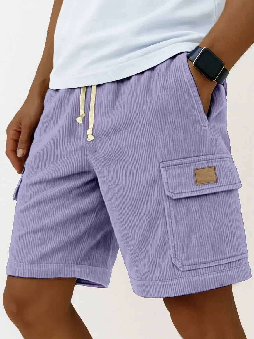 Men's Cargo Shorts | Multi-Pocket Design and Loose Fit | Perfect for Leisure and Outdoor Activities