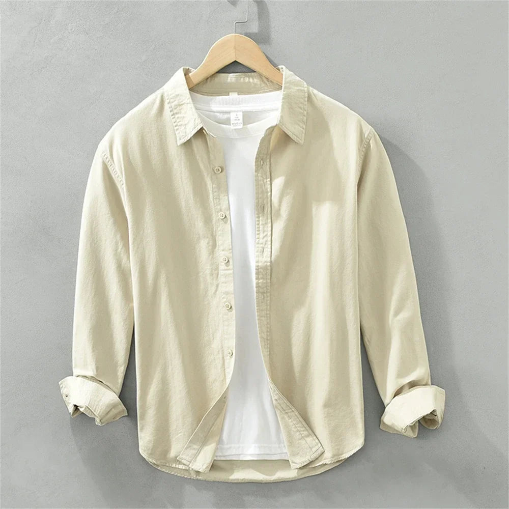 Herren Langarmhemd | Klassisches Button-Up Hemd | Zeitloser Stil für Jeden Tag
