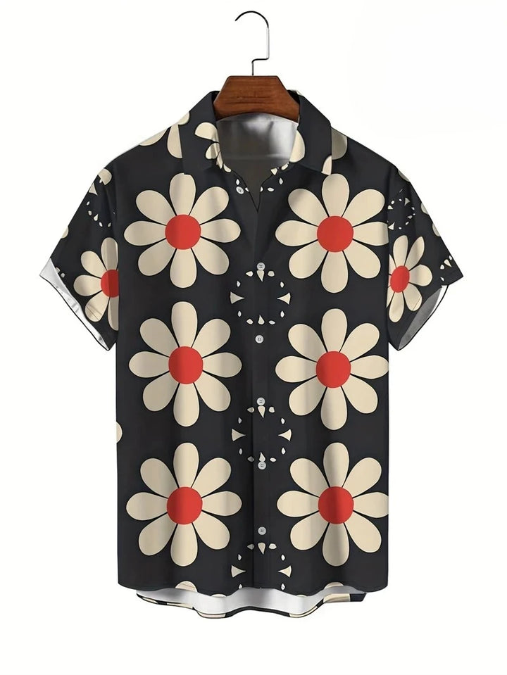Valentin | Hawaii Hemd mit Blumen Print