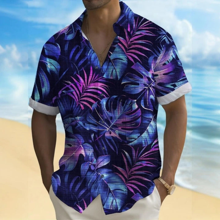 Moritz | Hawaii Hemd mit Palmen Print
