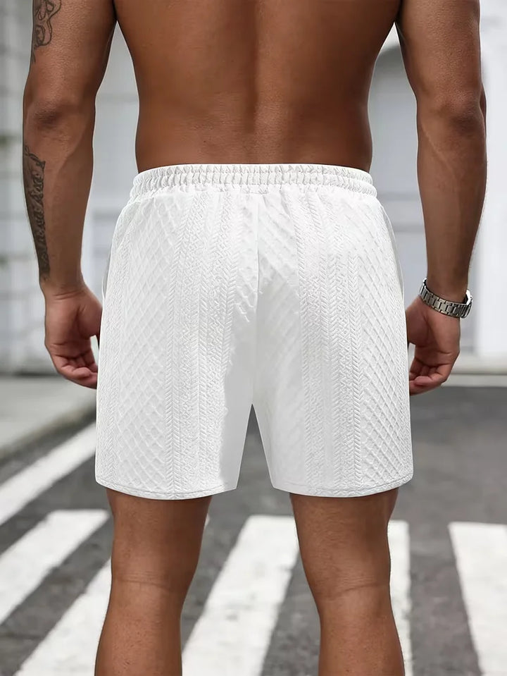 Noah | Strukturierte Sport Shorts mit Kordelzug
