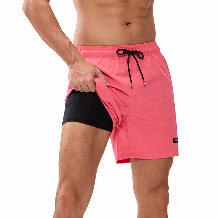 Cedric | 2-in-1 Badeshorts mit Innenhose