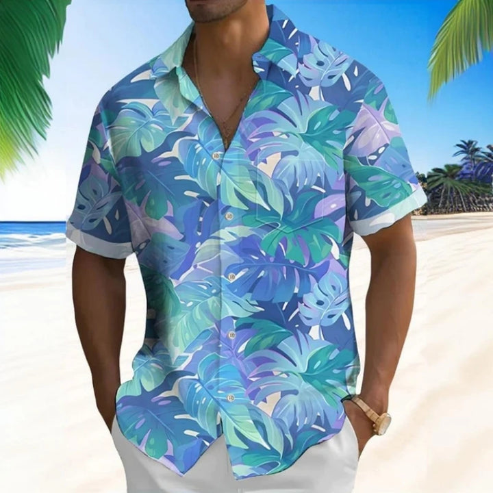 Moritz | Hawaii Hemd mit Palmen Print