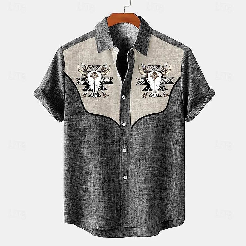 Bennet | Hawaii Hemd mit Retro Print