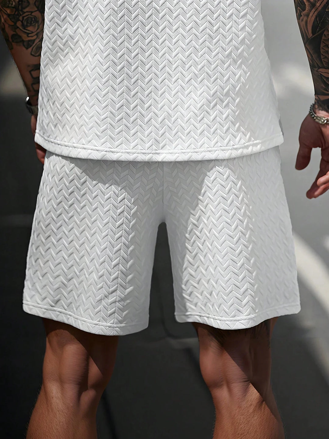 Matteo | Jacquard Shorts mit Kordelzug