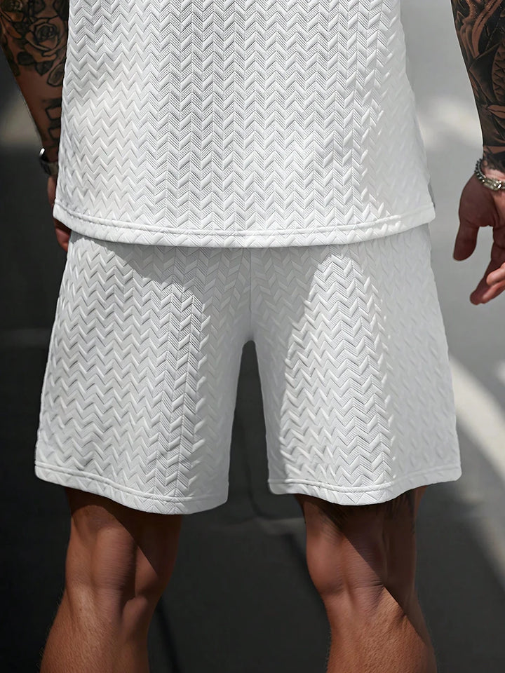 Matteo | Jacquard Shorts mit Kordelzug