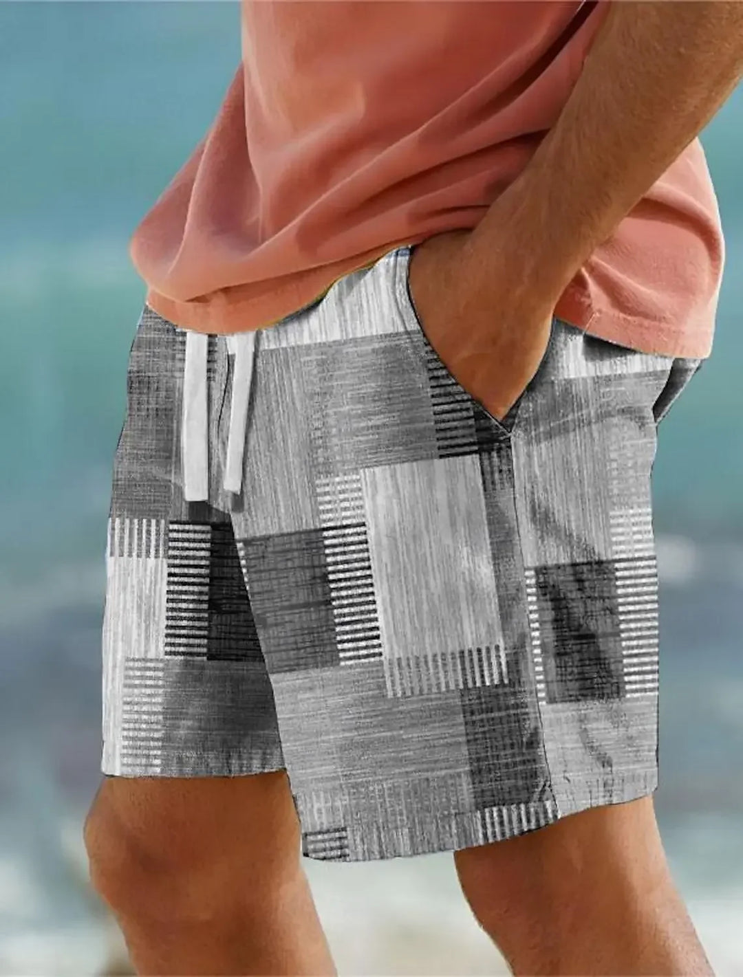 Nolan | Beach Shorts mit Geo Print